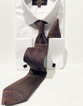 Bruin-blauw Stropdas/vlinderdas